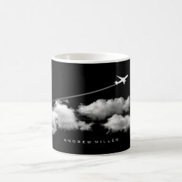Taza De Café Avión de vuelo/Jet/Piloto personalizado