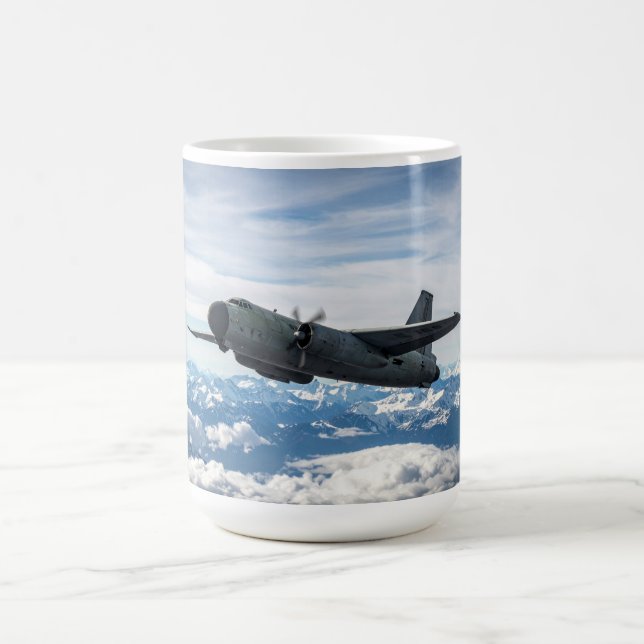 Taza De Café Avión en cielo (Centro)