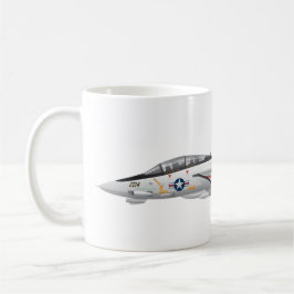 Taza De Café Avión militar de combate F-14 Tomcat VF-21