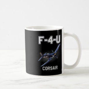 Taza De Café Avión militar Wwii de F4u Corsair Warbird