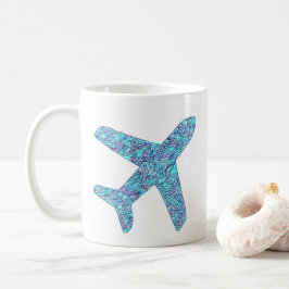 Taza De Café Avión "Nacido Para Volar"