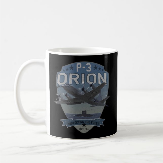 Taza De Café Avión P-3 SubHunter Orion Asw (Izquierda)