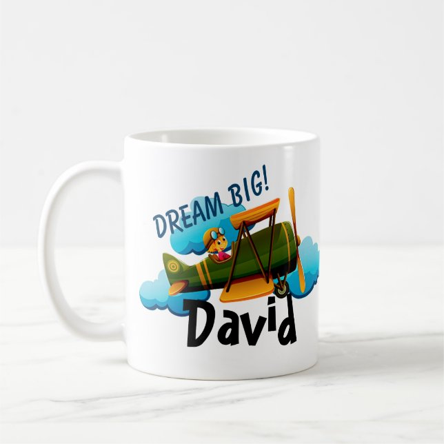 Taza De Café Avión personalizado (Izquierda)
