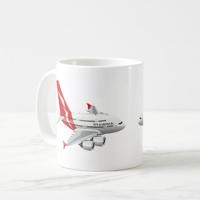Taza De Café avión personalizado (Anverso izquierdo)