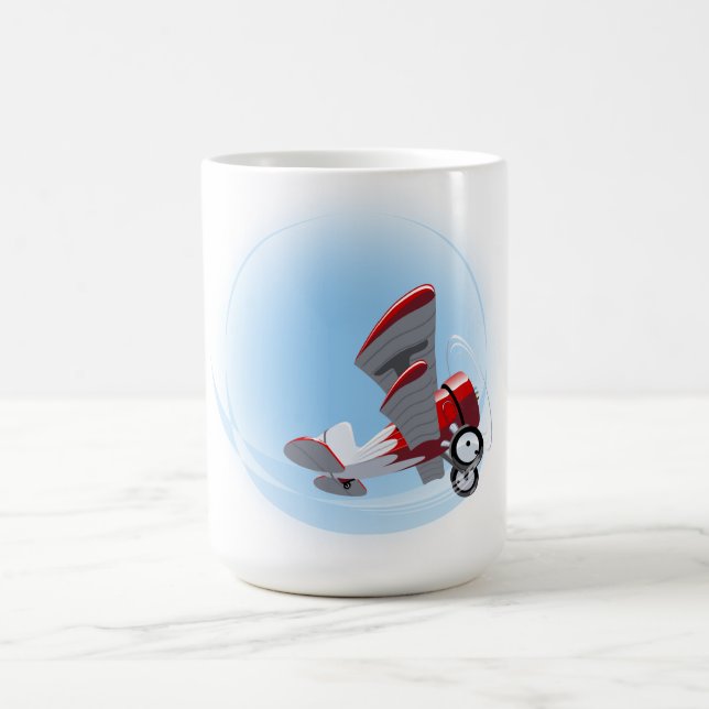 Taza De Café avión retro personalizado (Centro)