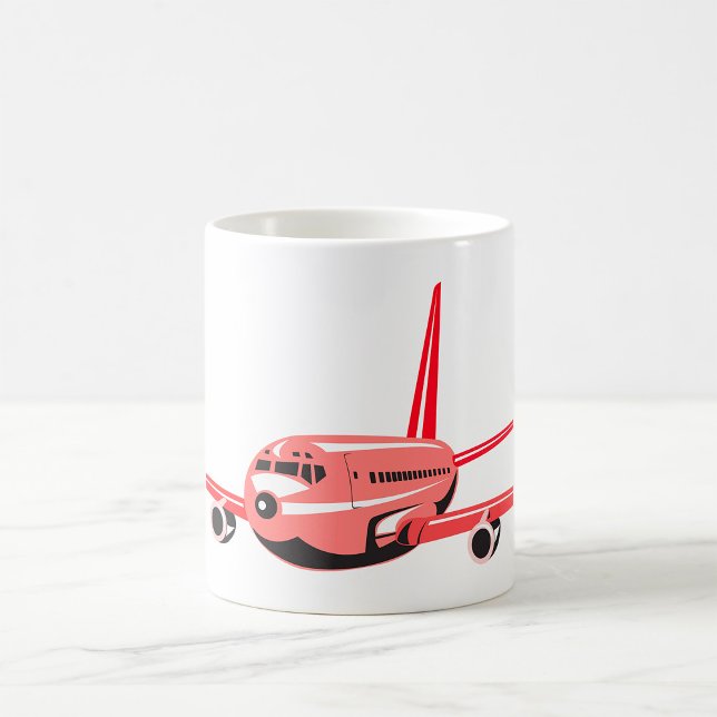 Taza De Café Avión rosa (Subido por el creador)