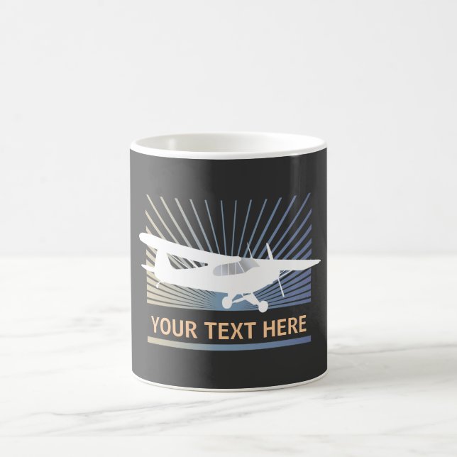Taza De Café Aviones de ala alta de Taildragger (Centro)
