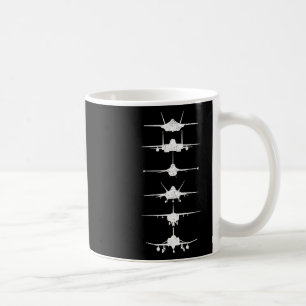 Taza De Café Aviones de combate F-4 F-111 F-15 F-16 F-22 F-15