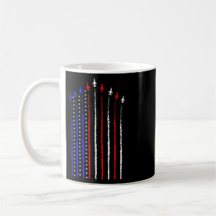 Taza De Café Aviones de combate Patriot 4 de julio Avión Bander
