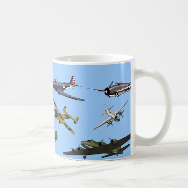 Taza De Café Aviones de guerra (Derecha)