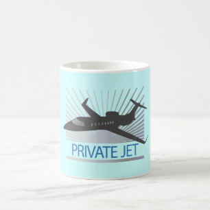 Taza De Café Aviones de jet privado
