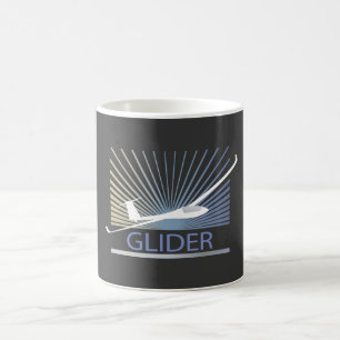 Taza De Café Aviones de Sailplane del planeador