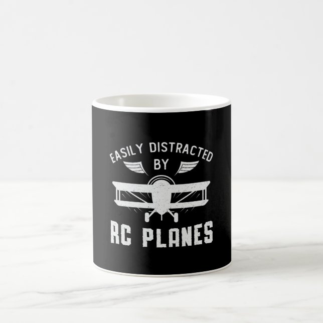 Taza De Café Aviones RC-Avión Distraídos Fácilmente Por Aviones (Centro)