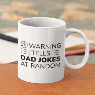Taza De Café Aviso A Los Chistes De Papá Al Azar
