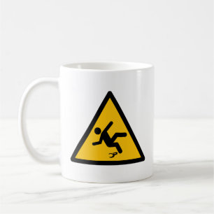Taza De Café Aviso Banana Peel Slippery Coffee Mug
