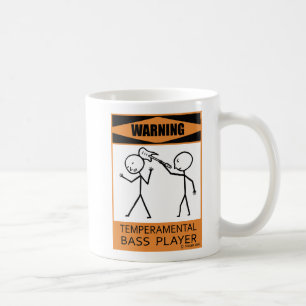 Taza De Café Aviso Bass Player Coffee Mug