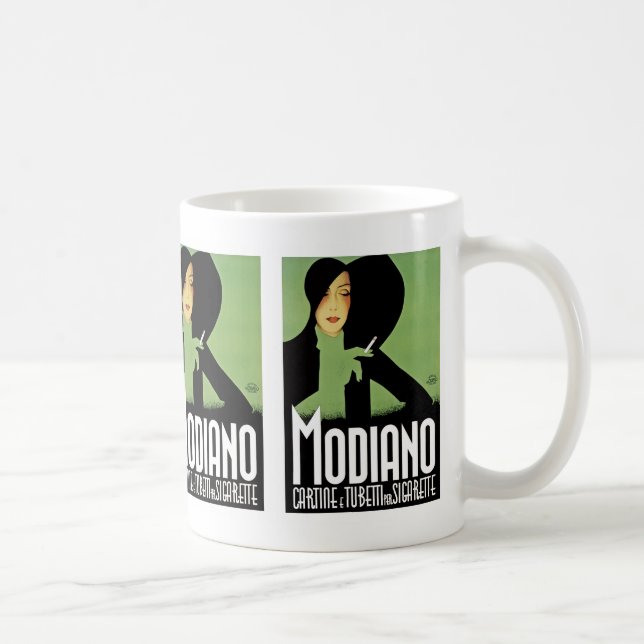 Taza De Café Aviso de cigarrillo de Modiano (Derecha)