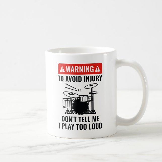 Taza De Café Aviso de tambor (Derecha)