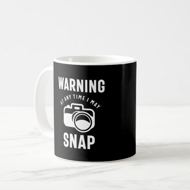 Taza De Café Aviso: En Cualquier Momento Puedo Ajustar (Anverso izquierdo)
