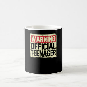 Taza De Café Aviso oficial de regalo para adolescentes