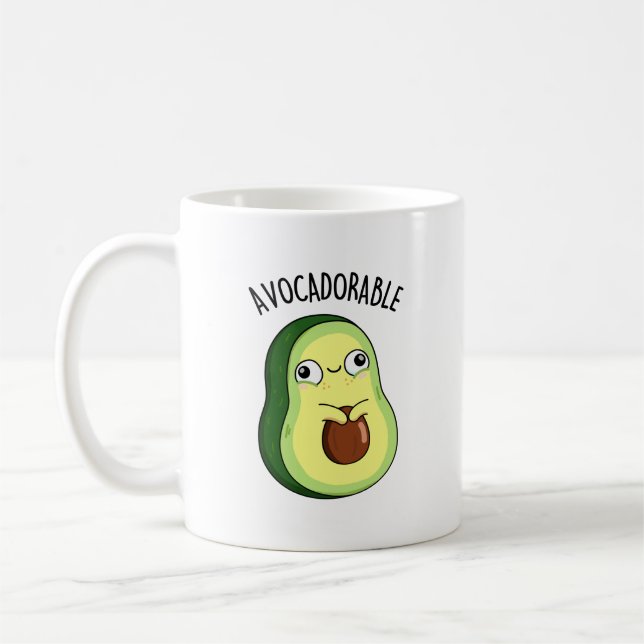 Taza De Café Avoc adorable Funny Aguacate Pun (Izquierda)