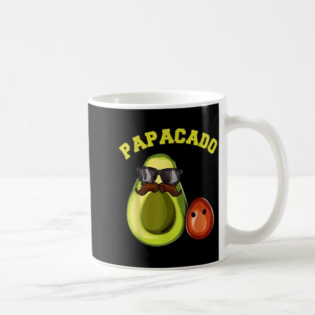 Taza De Café Avocado Shirt For Men, Papacado Pregnancy Announce (Derecha)