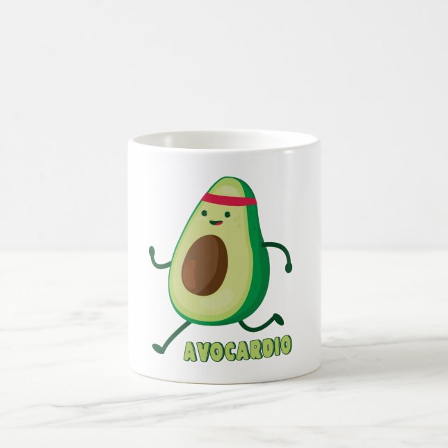 Taza De Café Avocardio cómico Personalizado Mug (Centro)