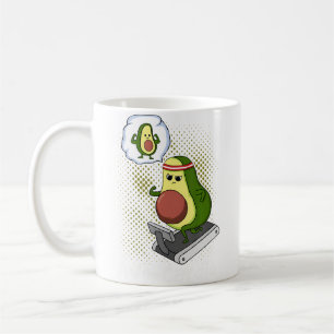 Taza De Café Avocardio Tarjeta divertida de aguacate Cardio Cor