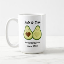 Avocudddling pareja personalizada Mug