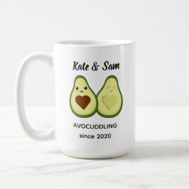 Taza De Café Avocudddling pareja personalizada Mug