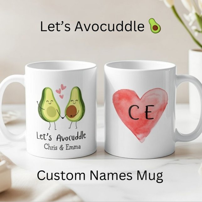 Taza De Café Avocuddle - Nombres de parejas de aguacates Person (Subido por el creador)