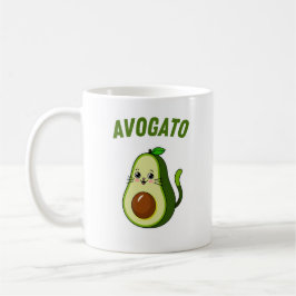Taza De Café Avogato Funny Aguacate Cat Lover