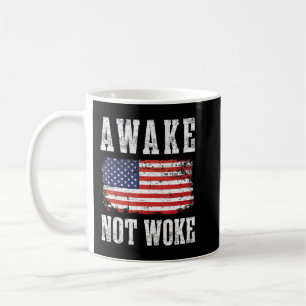 Taza De Café Awake Not Woke Anti Políticamente Correcto Pc Canc