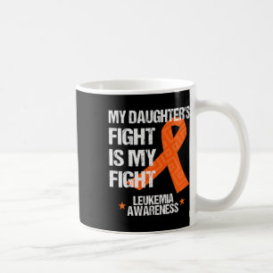 Taza De Café Awareness Daughter Fight Naranja Ribbon Gift