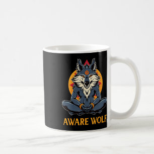 Taza De Café Awarewolf Aware Wolf Yoga Meditación Namaste Yogui