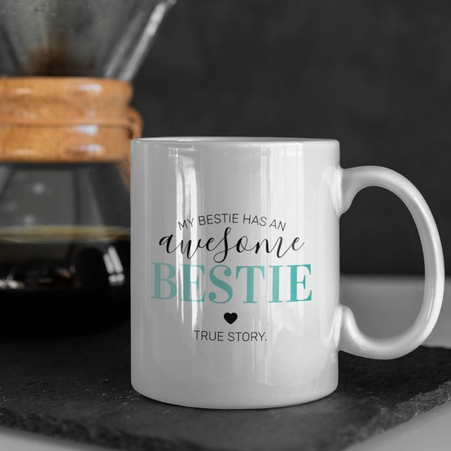 Taza De Café Awesome Bestie | Mejor Amigo (Subido por el creador)