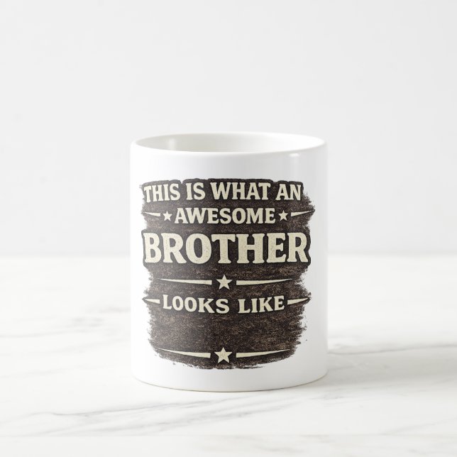 Taza De Café Awesome Brother Looks Like – Funny Quote Design (Centro)