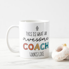 Taza De Café Awesome Coach | Mejor entrenador de todos los tiem