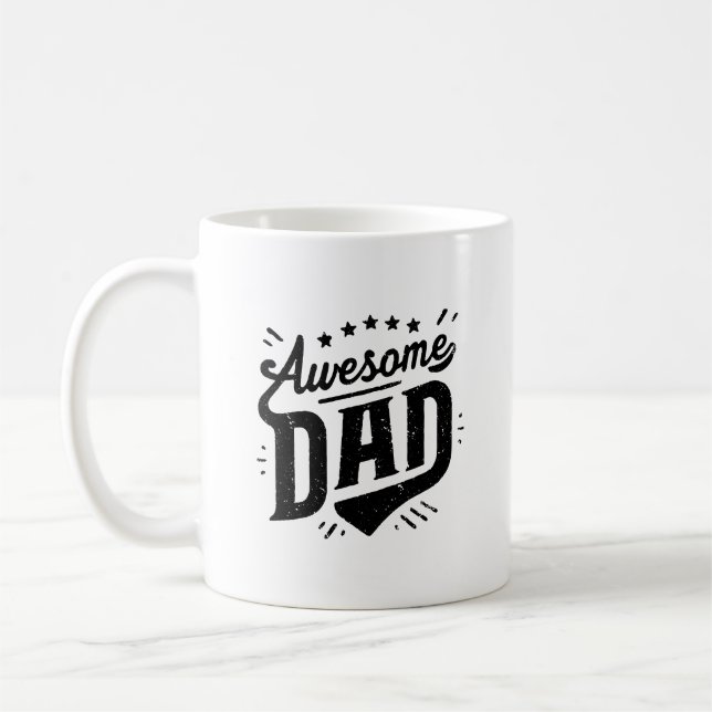 Taza De Café Awesome Dad (Izquierda)