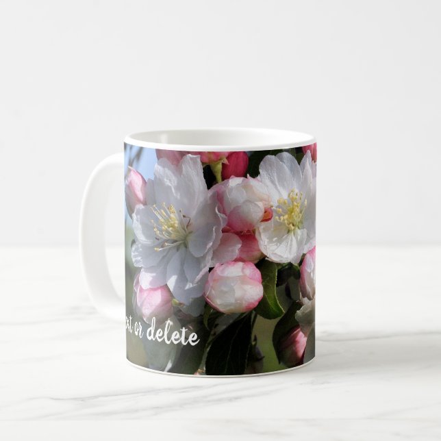 Taza De Café Awesome Flower Blossoms Personalized (Anverso izquierdo)