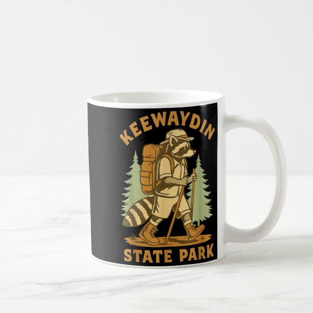 Taza De Café Awesome Keewaydin State Park, Ny Hiking Racoon Hik (Derecha)