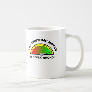 Taza De Café Awesome Meter Funny Mug