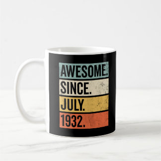 Taza De Café Awesome Since July 1932 Birthday Retro