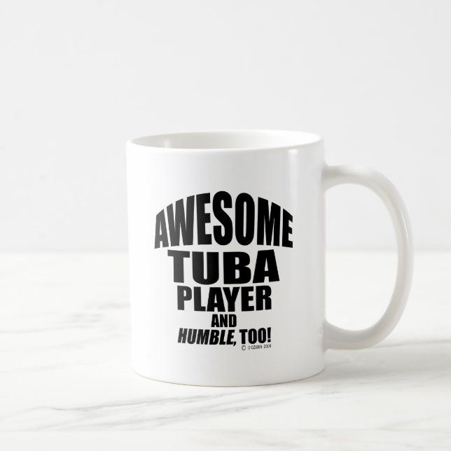 Taza De Café Awesome Tuba Player (Derecha)
