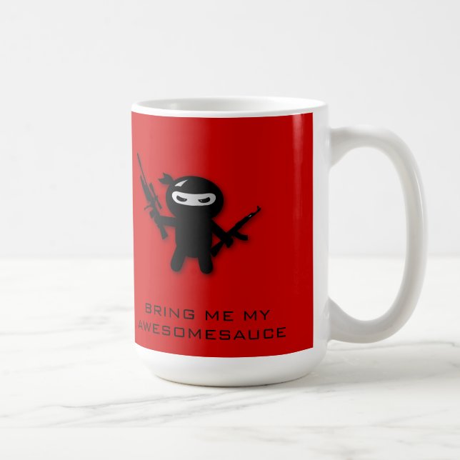 Taza De Café Awesomesauce Ninja DE OP. SYS. (Derecha)