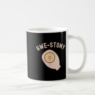 Taza De Café Awestomy Awesome Ostomate Motivatio paciente