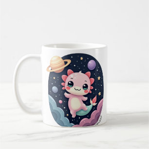 Taza De Café Axolote Espacial Galaxia Cósmica Polvo de Estrella
