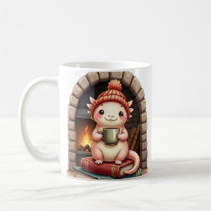 Taza De Café Axolotl Adicto al Café Kawaii - Rincón Acogedor de
