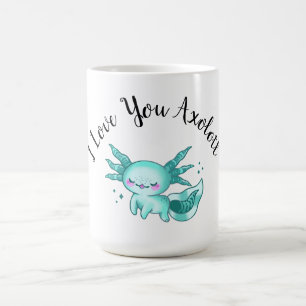 Taza De Café Axolotl Adorable Personalizado Cuto Como Love Pun