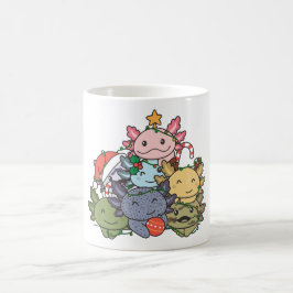 Taza De Café Axolotl Árbol de Navidad Divertidos Navidades de a